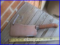 Antique 8 Blade x 1 1/2 lbs. FOSTER BROS. Fine Carbon Cleaver Knife USA