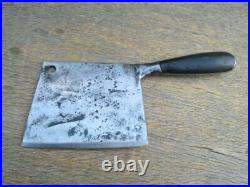 Antique Custom-made Italian Chef's Carbon Steel Meat Cleaver Knife RAZOR SHARP