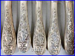 Antique Elegance 19th Century 34-Piece Silver Knife Cutlery Set