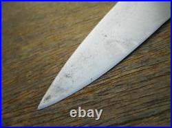 Antique English Army Sheffield Carbon Steel Chef Knife Dated 1950 RAZOR SHARP