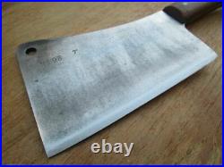 Antique F. DICK Germany Butcher/Chef Carbon Steel Meat Cleaver Knife RAZOR KEEN