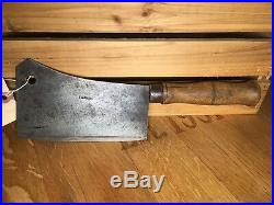 Antique French Butcher Chef Meat Cleaver Hatchet Axe Bret