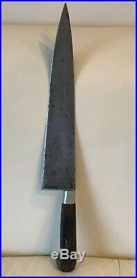 Antique French PRE-SABATIER Carbon Steel 11 3/4 Blade Chef Knife