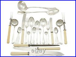 Antique George V Sterling Silver Canteen of Cutlery for Twelve Persons 1928
