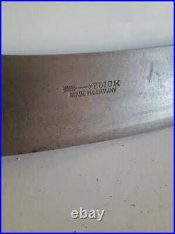 Antique HUGE F-Dick Meat Cleaver Hog Splitter No. 108, 13 3/8 Blade, 32 Long