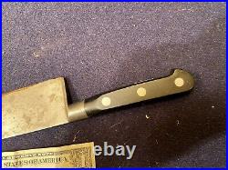 Antique Hand-Forged Four Star Elephant Carbon Steel Sabatier Chef's Knife 9 3/4E