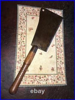 Antique No. 3 P S & W Co No1. EXTRA Butchers Meat Cleaver 20+ Long 10.25 Blade