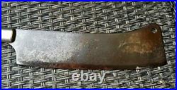 Antique Rare F Dick German HOG Splitter Cleaver Nice Age Patina Wood Handle