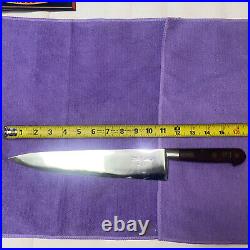 Antique SABATIER Chefs knife 16.25 Overall 11 Blade Fleur De Lis