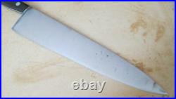 Antique SIMCO American-made Sabatier Chef Knife withWIDE Carbon Steel RAZOR SHARP