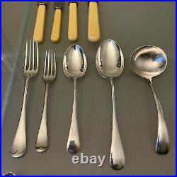 Antique Sheffield Silver Plated Cutlery Canteen LOCK & KEY 60-Piece Set 6 Places