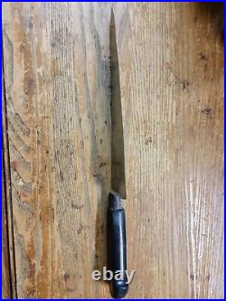 Antique UNIQUE SABATIER Chefs knife 15 9.5 Blade Carbon Steel Rare