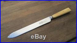 Antique Victorian-era JOS. RODGERS Sheffield Chef's Slicing Knife withBone Handles