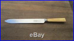Antique Victorian-era JOS. RODGERS Sheffield Chef's Slicing Knife withBone Handles