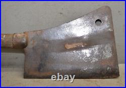 Antique cleaver No 8 Nichols Bros Mass USA butchers tool fine carbon steel