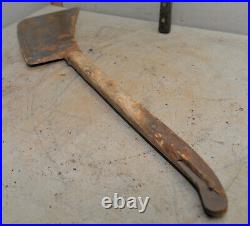 Antique hog splitter early cleaver collectible butcher tool carbon steel