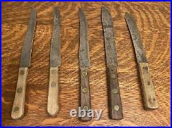 Assorted Tempered Steel Hi-carbon USA Knife Lot Of 5 8 Blade USA Made Geneva