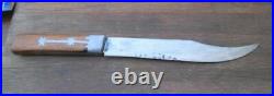 BEAUTIFUL Antique Swedish Chef's Butcher Carving Knife withStar Inlay Handles