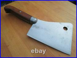 BEAUTIFUL Vintage Foster Bros. Chef's #6 Carbon Steel Meat Cleaver RAZOR SHARP