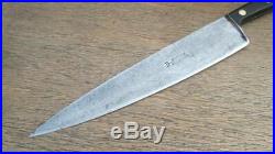 BLEMISHED Antique Wusthof Carbon Steel Chef Knife withRAZOR SHARP 12 Blade