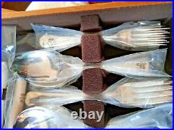 BNIB! Vintage Boxed Garrard & Co Regent Plate 51pc Silver Service Cutlery Set