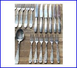 BSF Platura Germany Cutlery Set Silver Plate Flatware IRIS M Monogram