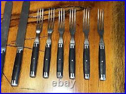 Beaver Falls Cutlery Company Set Of 6 Knives And Forks Antique