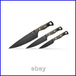Benchmade Knives Kitchen Cutlery 3-Knife Set 4000BK-01 OD Green G10 CPM154 Steel