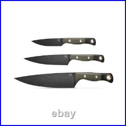 Benchmade Knives Kitchen Cutlery 3-Knife Set 4000BK-01 OD Green G10 CPM154 Steel