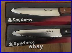 Brand New Discontinued Spyderco Yin Yang Kitchen Knives Plain & Serrated Edges