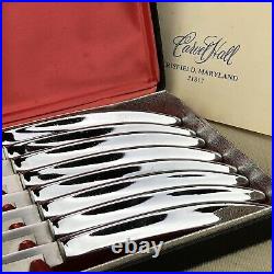 CARVEL HALL Cutlery Vintage Set Steak Knives 440 Stainless George Nelson MCM