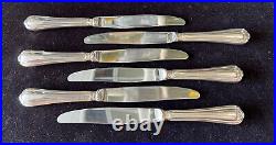 CHRISTOFLE SPATOURS Set of 6 Silverplate 9 3/4 Dinner Knives, used