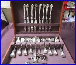 CONTESSA 1980 Towle Silverplate 46 Piece Service for 8 with Serving Pieces
