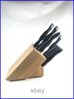 CUTCO Classic Essentials + 5 Knife Set Wooden Block Set # 1651 10 Knives