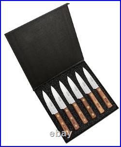 Case xx Knives Kitchen Knife Cutlery Steak Walnut Wood 6-Knife Set 11078