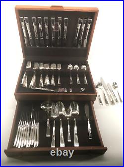 Classic Rose by Reed & Barton Sterling Silver 66 piece Service for 12 with Chest