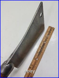 Cleaver No 8 Nichols Bros Mass USA butchers tool fine carbon steel