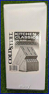 Cold Steel Kitchen Classics Set, 13 Piece Set, 12 Knives, Oak Block 59KSSET