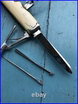 Early utility knife natural white handles 1870-90 sheffield