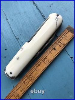 Early utility knife natural white handles 1870-90 sheffield
