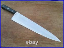 FINE Antique 1904 JA HENCKELS Germamy XXL Carbon Steel Chef Knife RAZOR SHARP