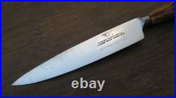 FINE Antique EDW. BARTON Sheffield Carbon Steel Paring/Smaller Chef Knife withStag