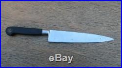 FINE Antique HENCKELS Sabatier Nogent-style Carbon Steel Chef Knife RAZOR KEEN