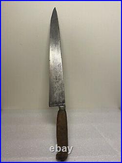 FINE Antique Large 16 Sabatier Carbon Steel Chef Knife France French