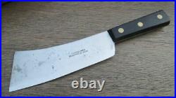 FINE Antique NICHOLS BROS. Chef/Butcher Rib Splitter Cleaver Knife RAZOR SHARP