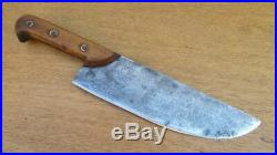 FINE Antique Portugese Chef's Hand-forged Carbon Steel Swiss-style Cleaver Knife