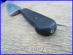 FINE Antique Pre-Sabatier Carbon Steel Chef Knife withRAZOR SHARP 9.5 Blade