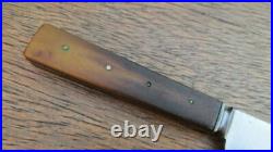 FINE Antique Russell Green River Works Chef's Paring Knife withOx Horn, RAZOR KEEN