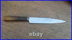 FINE Antique Russell Green River Works Chef's Paring Knife withOx Horn, RAZOR KEEN