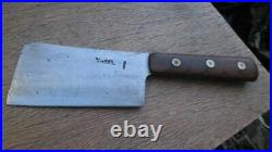 FINE Antique WILSON Sheffield Chef or Butcher's Carbon Steel Meat Cleaver Knife